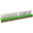 Paladone Minecraft logo valgus PP8759MCF, 4120mm, 85mm, plastmass, 2 valgusrežiimi, 3xAAA patareid v&otilde;i USB
