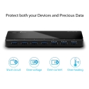 USB 3.0 7-Port Hub, TP-Link, UH700, 7 USB 3.0 Standard A, 1 USB 3.0 Micro B