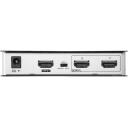 Aten 2-portne True 4K HDMI jagaja VS182B, 4096x2160, 2xHDMI, 5V, 4,24W, metallkorpus, must