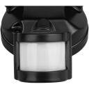 Maclean LED sienas lampa, MCE524 B, 20W, 1500lm, IP65, neitrāla balta 4000K, melna, 5-12m, 180&deg;, AC/DC