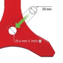 4 -zobu zāles asmens 230 (20mm/25.4mm) Oregon 295500-0