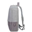 Rivacase Чехол 7562GREY/MOCHA, 39.6см, 635г, 120мм, 305мм, 460мм, 1 передний карман, USB порт, водоотталкивающий