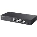 Mercusys коммутатор MS116GS, 16&times; 10/100/1000 Мбит/с, 32 Гбит/с, 8000 MAC адресов, AC, черный, Установка в стойку, Режим изоляции