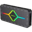 Gamemax V4.0 ARGB PWM HUB BK, 136g, 11.8cm, 5.5cm, 1.7cm, heleduse reguleerimise nupp, 4-pin PWM pistik