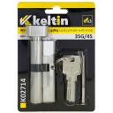 Keltin Цилиндр замка с ручкой K02714, 30/30G мм, 3 ключа, 25 000 циклов, алюминий, сплав ZnAl, винт для крепления в комплекте