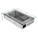 Humāna metāla peļu slazds BIOOGROD 730407, 16x5.0x26.5 cm