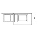 Recessed waste bin Multi-Box duo L / 2x14L / white  033659001