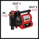 Automātiska ūdens sistēma, EINHELL, 4177020, 1200 W, 4600 l/h, aizsardzība pret sausu darbību un pārkar&scaron;anu