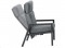Комплект садовой мебели CASPER стол, диван и 2 стула, тёмно-серый, 21182, HOME4YOU