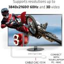 Club3D Video kaabli adapter CAC-1514, 1.8 m, USB C, HDMI Type A, 4K @ 60Hz, 18 Gbit/s, 8 helikanalit