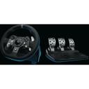 Logitech Игровое колесо G920 941-000124, черное, 16 кнопок, USB 2.0, Xbox One, PC, Force Feedback, подставка для педалей