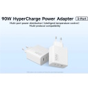 Itin galingas universalus įkroviklis mobiliesiems įrenginiams ir nešiojamiesiems kompiuteriams su USB-A ir dviem USB-C jungtimis Type-G baltas BHR087MEU Xiaomi