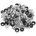Lanberg Kruvi AK-1303-S, 20xM6, 20 tk, must, roostevaba teras