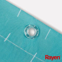 Занавеска для душа 180х200см голубая, полиэстер 012349 RAYEN