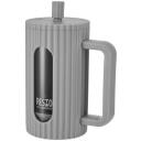 Resto French Press 90532, 0.6 L, pelēka, borosilikāta stikls, nerūsējo&scaron;ā tērauda filtrs, plastmasas vāks, ergonomiska rokturis