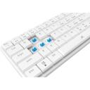 White Shark Klaviatūra NAGAMAKI-W-US-BLUE.SW, mehāniska, balta, 61 taustiņ&scaron;, USB Type-C, zili slēdži, apgaismojums