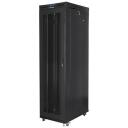 Lanberg Rack kapp 19" vabalt seisev 47U/800x1000, FF01-8047-23BL, RAL 9004, 151kg, 47U, reguleeritavad s&uuml;gavuse raudtee