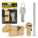Keltin Užrakto cilindras su rankenėle K02638, 30/30G mm, 3 raktai, aliuminis, ZnAl lydinys, 25000 ciklų
