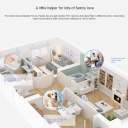 Ezviz T51C CS-T51C Viedā Mājas Temperatūras un Mitruma Sensors 1.8'' Liels LCD A3 Vārtiem Balts