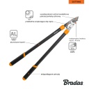 Zaru grie&scaron;anas &scaron;ķēres ar V-SERIES pārnesumu, KT-V1251, alumīnija rokturi, grie&scaron;anas diametrs 40 mm