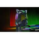 Onikuma žaidimų ausinės X15 PRO Cat Black, 50mm, 15&Omega;, 102dB, 2m, USB + 3.5mm, ergonomi&scaron;kos, RGB ap&scaron;vietimas