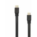 Sbox HDMI kabelis HDMI-FLAT-15B/R, 1,5m, 3840x2160 (4K) 30Hz, 10,2 Gbit/s, 24K apzeltīti spraudņi, Ethernet, ARC, CEC, melns