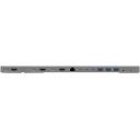 Hyper | HyperDrive Triple-4K dokstacija HD156-GL, 3xHDMI, 3xDP, 2xUSB-C, 100W, Gigabit Ethernet, sudraba