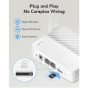 N300 4G LTE Cat4 maršrutētājs 300Mbps WiFi Nano SIM VPN joslas bloķēšana Balts Cudy LT300