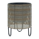 Puķu pods WICKER D36xH48cm, bēšs-pelēks 38206