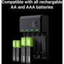 Green Cell Laadija GRSETGC01, 4x AA, 2000mAh, Ni-MH, 1,5V, &uuml;lekoormuse, termilise, ahelakaitse