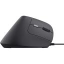 Trust USB datorpele Bayo II 25144, 2400 DPI, 6 pogas, 1.5m kabelis, ergonomisks, melna