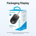 Vention USB optinė pelė KTABG, 1200DPI, 3 mygtukai, 1.5m laidas, universalus, juoda