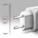 Axagon laadija ACU-QC18W 18W 1xUSB-A QC3.0, Sissejuhatav pinge 100-240V, &Uuml;lekoormuse, &Uuml;lekuumuse, &Uuml;lepinge kaitse