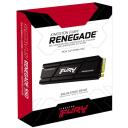 Kingston RENEGADE SSD, SFYRDK/4000G, 4TB, 7300MB/s, 7000MB/s, 1000000 IOPS, PCIe 4.0, M.2 2280, 3D TLC, Phison E18