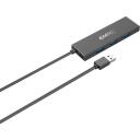 Emtec USB keskjaam ECHUBT620A, 4 porti, USB 3.1 Gen1, MicroUSB, kompaktne disain