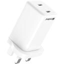 Sandberg Laadija 441-62, 230V AC, 2xUSB-C, 65W, 20W, 45W+18W, valge, pol&uuml;karbonaat