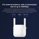 Wi-Fi signalo stiprintuvas N300 (RD10/RD10M) 2.4 GHz iki 300 Mb/s 2&times;2 i&scaron;orinės antenos DVB4398GL Balta Xiaomi