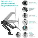 Onkron monitori tarvik G90-B, maksimaalne kandev&otilde;ime 10 kg, minimaalne ekraani suurus 33 cm, maksimaalne ekraani suurus 86.4 cm