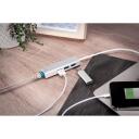Digitus 3-port USB centrmezgls un Gigabit LAN adapteris DA-70250-1, 3xUSB 3.0, 1xRJ45, 1000 Mbps, plūsmas kontrole, WOL