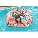 Bestway Надувное кольцо Tropical Palms 8982183, &Oslash; 119 см, &Oslash; 106 x 27 см, ПВХ, предохранительный клапан, заплатка для ремонта