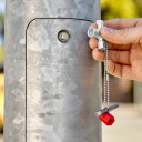 Kontroles skapja atslēga, KNIPEX, 00 11 02, 44 mm, PH2 un slotted 1x7 bitu, 4 slēg&scaron;anas sistēmām