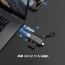 USB 3.0 Type-C&A SD ja microSD 3.0 kaardilugeja, TP-Link, UA430D, 1*USB 3.0 Type-C, 5Gbps, 1*USB 3.0 Type-A, 5Gbps, 1*SD, USH-I, kuni 200 MB/s, 2TB Max, 1*microSD(TF), USH-I, kuni 200 MB/s, 2TB Max, CE, FCC, RoHS, BSMI