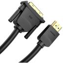 Vention видео кабель адаптер ABFBF 1м, HDMI Type A мужской, DVI-D мужской, 1080p, 7.3мм, черный, 1 шт.