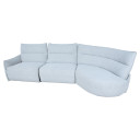 Stūra dīvāns CANNES LS elektriskais krēsls, gai&scaron;i pelēks 28685