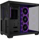 Asus Korpus A32 PLUS TG ARGB BLACK, 435mm, 285mm, 390mm, 2x3.5", 3x120mm, 1x120mm, USB Type-C, RGB ap&scaron;vietimas
