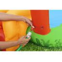 Bestway Надувная игровая площадка 7352168, 241 см x 140 см x 137 см, 190 л, ПВХ, дизайн динозавров, горка, игра с Трицератопсом