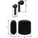 Manta Bezvadu austiņas MTWS010B, Bluetooth 5.3, 10m, 20-20000Hz, 6h, Iebūvēts mikrofons, Aktīvā trok&scaron;ņu slāpē&scaron;ana
