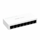 Ruijie Reyee RG-ES08F | 8-Port 10/100 Mbps Unmanaged Network Switch — Sleek White Design