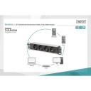Digitus pikendus DN-95418, 4xSchuko, 2m, 16A, alumiinium, ilma l&uuml;litita, 1U, rack-montaaž