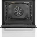 Beko Krosnis FBM62330GWDTN, 60cm, 72L, dujinė viryklė, elektrinė orkaitė, LED ekranas, kepimas